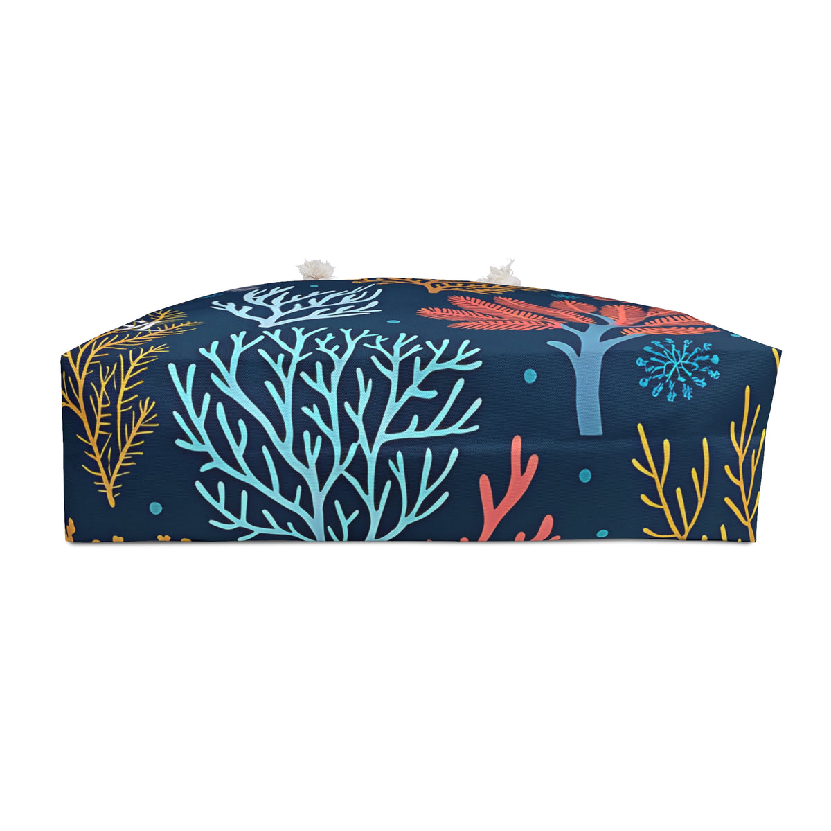 Midnight Coral 24 × 13 inch weekender tote with a coral-inspired print — product photo 4