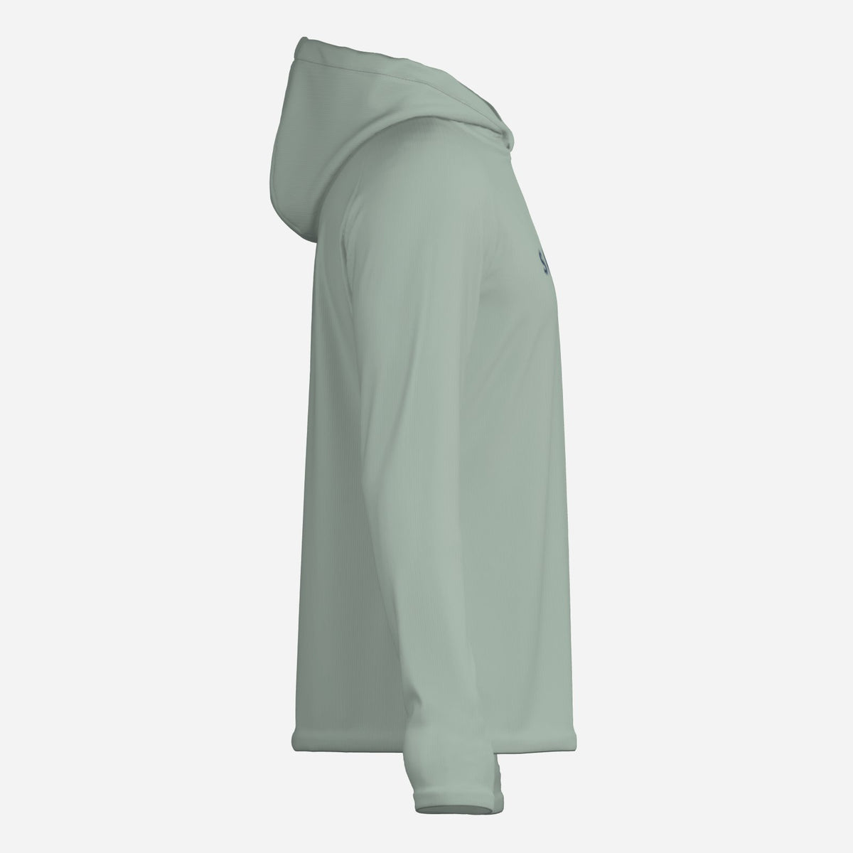 Saltline Sea Salt UPF 50+ sun hoodie opposite side view