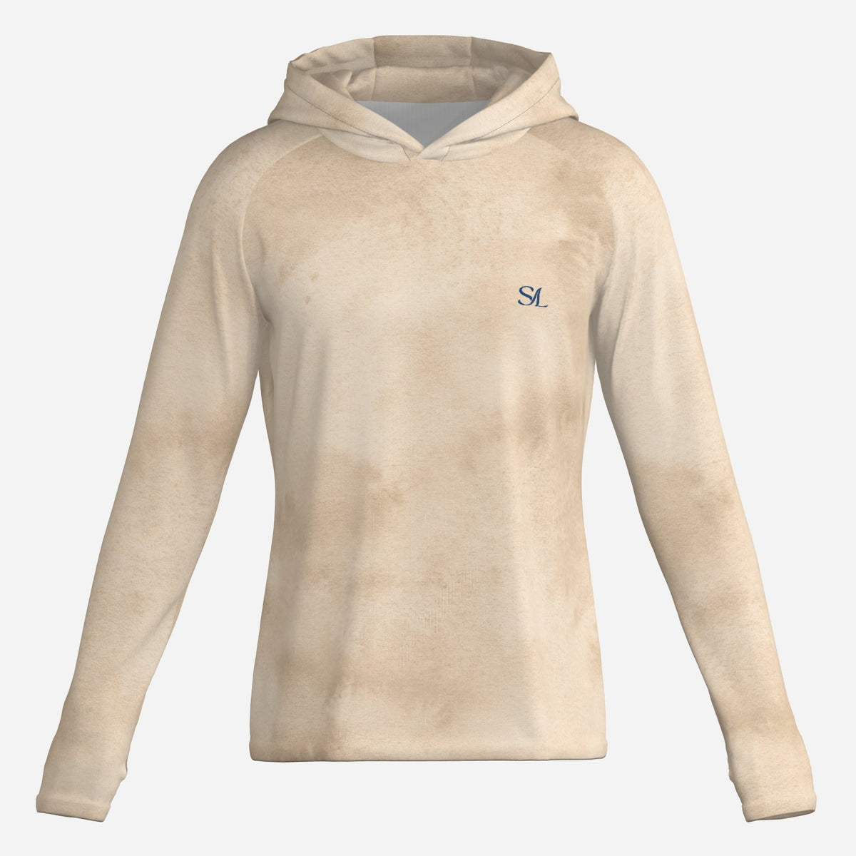 Saltline Sun-Bleached Sand UPF 50+ sun hoodie front view