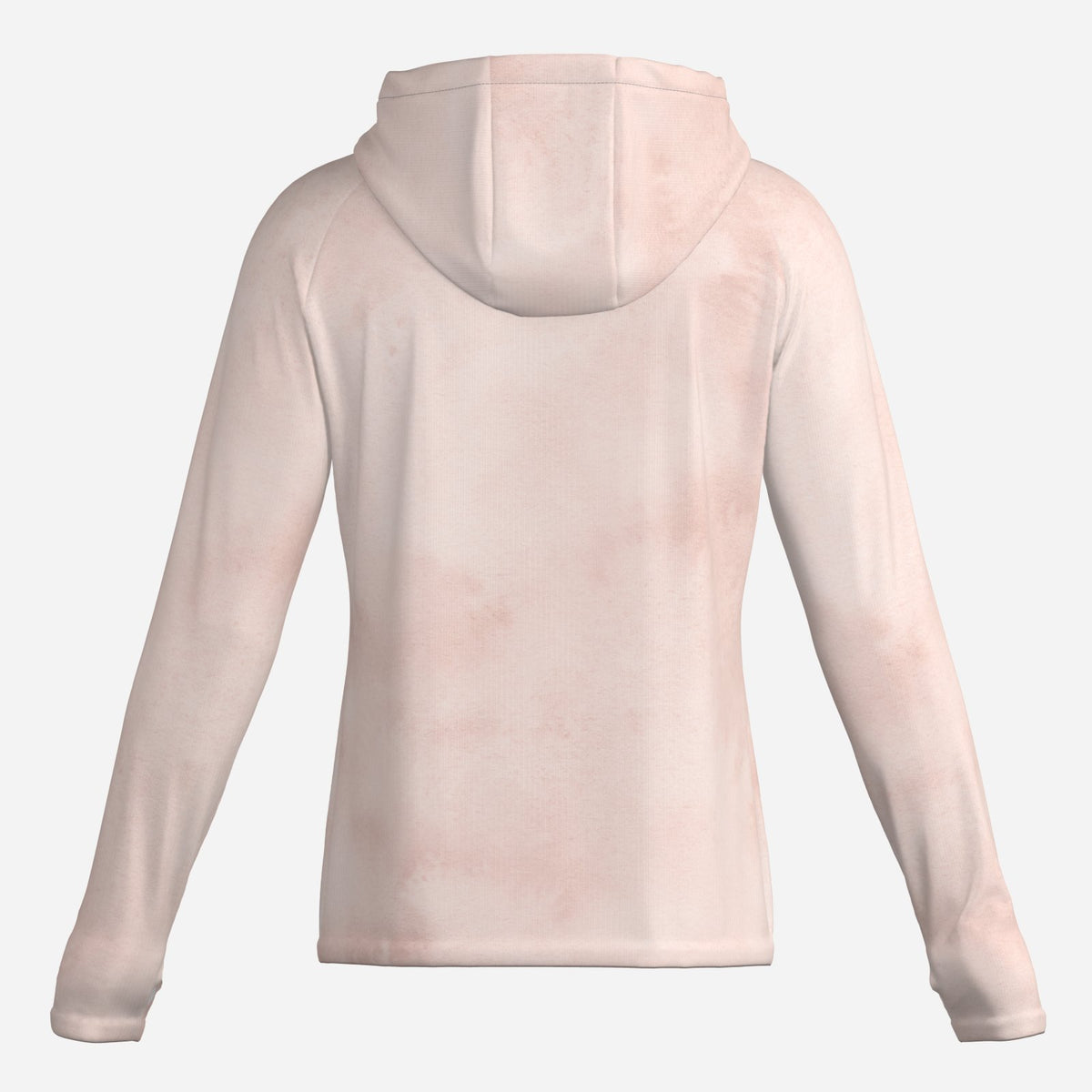 Saltline Sunset Coral UPF 50+ sun hoodie back view