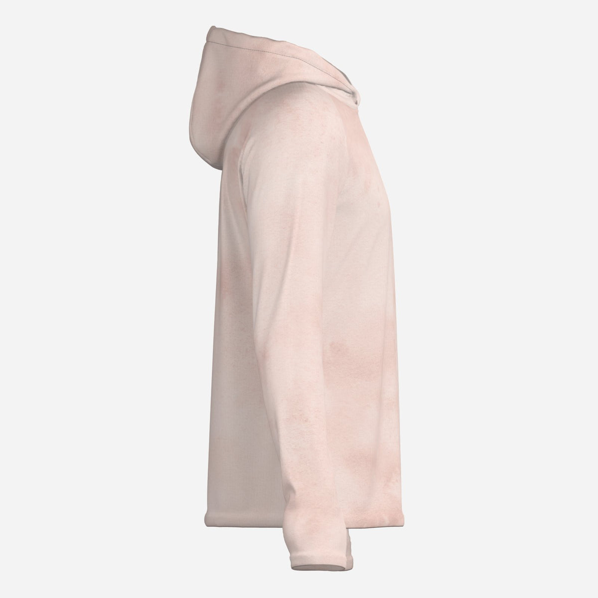 Saltline Sunset Coral UPF 50+ sun hoodie opposite side view