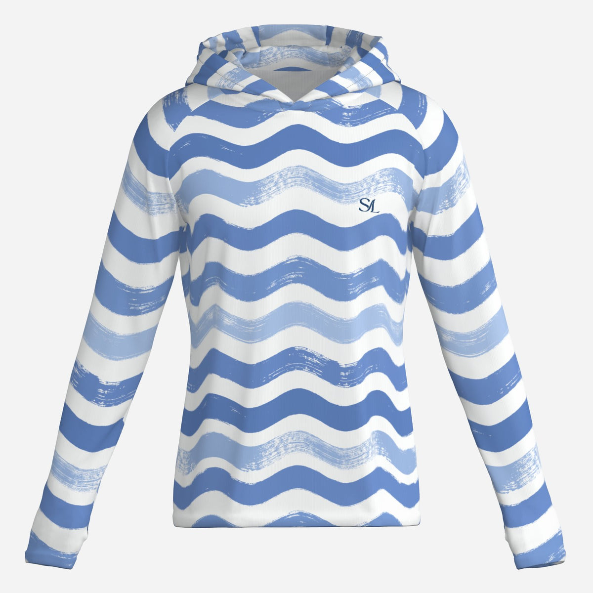 Saltline Ocean Swell UPF 50+ sun hoodie front view