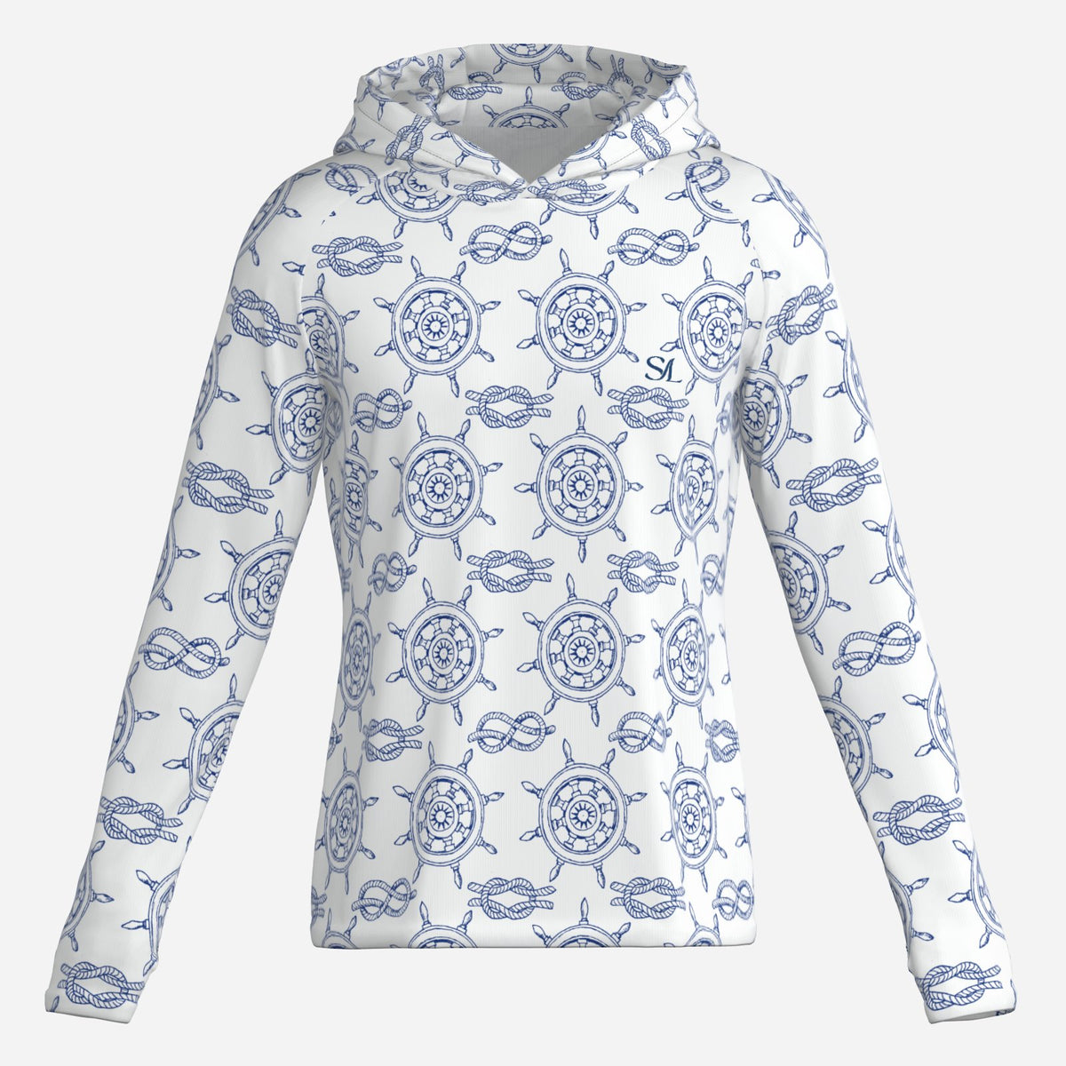 Saltline Voyager UPF 50+ sun hoodie front view
