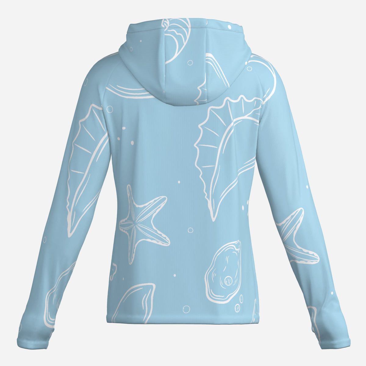 Saltline Coastal Shallows UPF 50+ sun hoodie back view