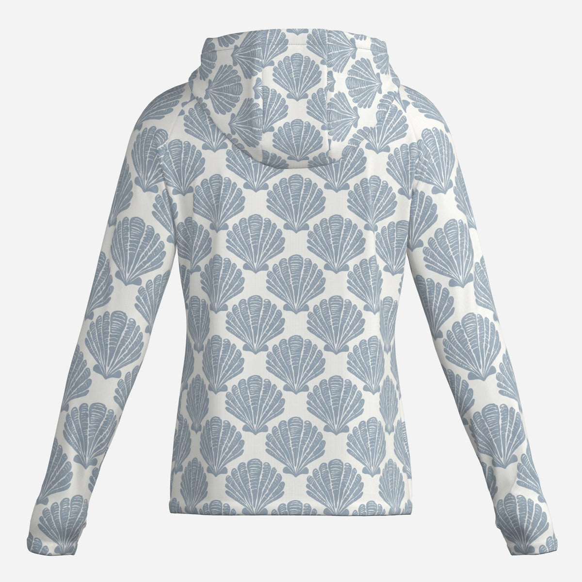 Saltline Classic Scallop UPF 50+ sun hoodie back view