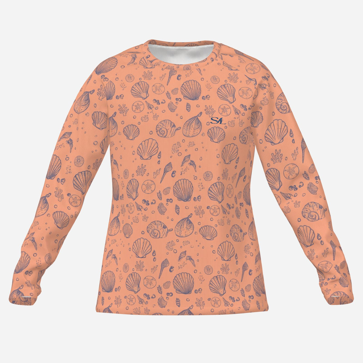 Sunset Shores long-sleeve crew-neck sun shirt, product view 3
