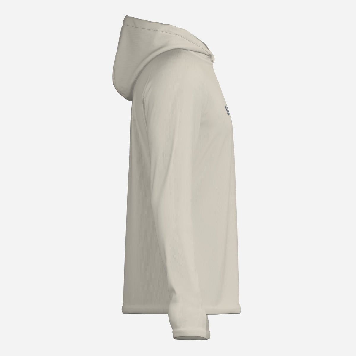 Saltline Driftwood Sand UPF 50+ sun hoodie opposite side view