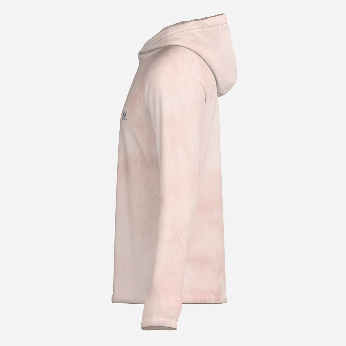 Saltline Sunset Coral UPF 50+ sun hoodie side view