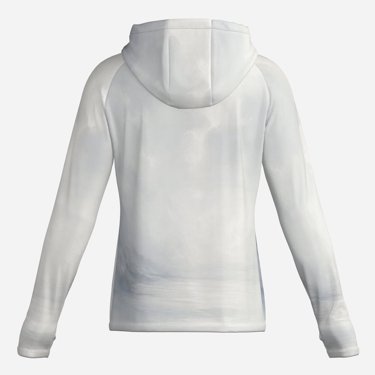 Saltline Sea Fog UPF 50+ sun hoodie back view