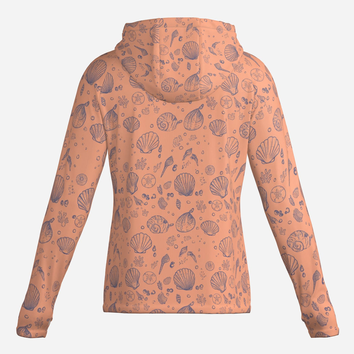 Saltline Sunset Shore UPF 50+ sun hoodie back view