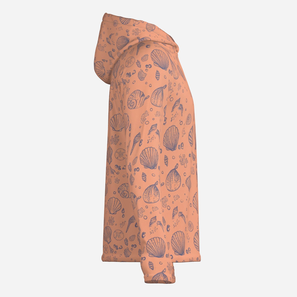 Saltline Sunset Shore UPF 50+ sun hoodie opposite side view