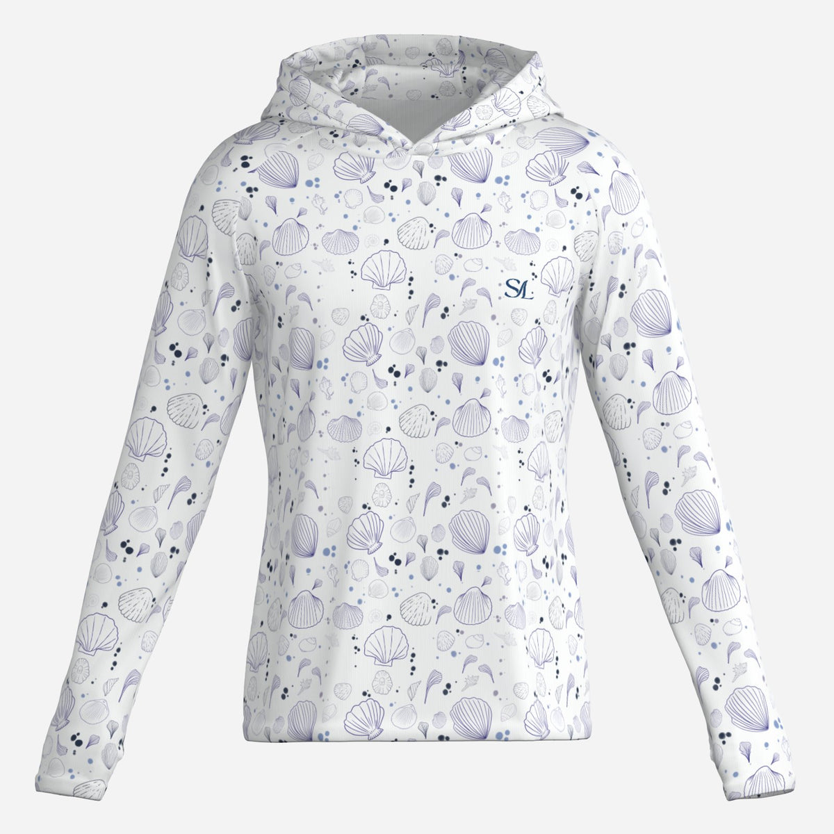 Saltline Shellseeker UPF 50+ sun hoodie front view