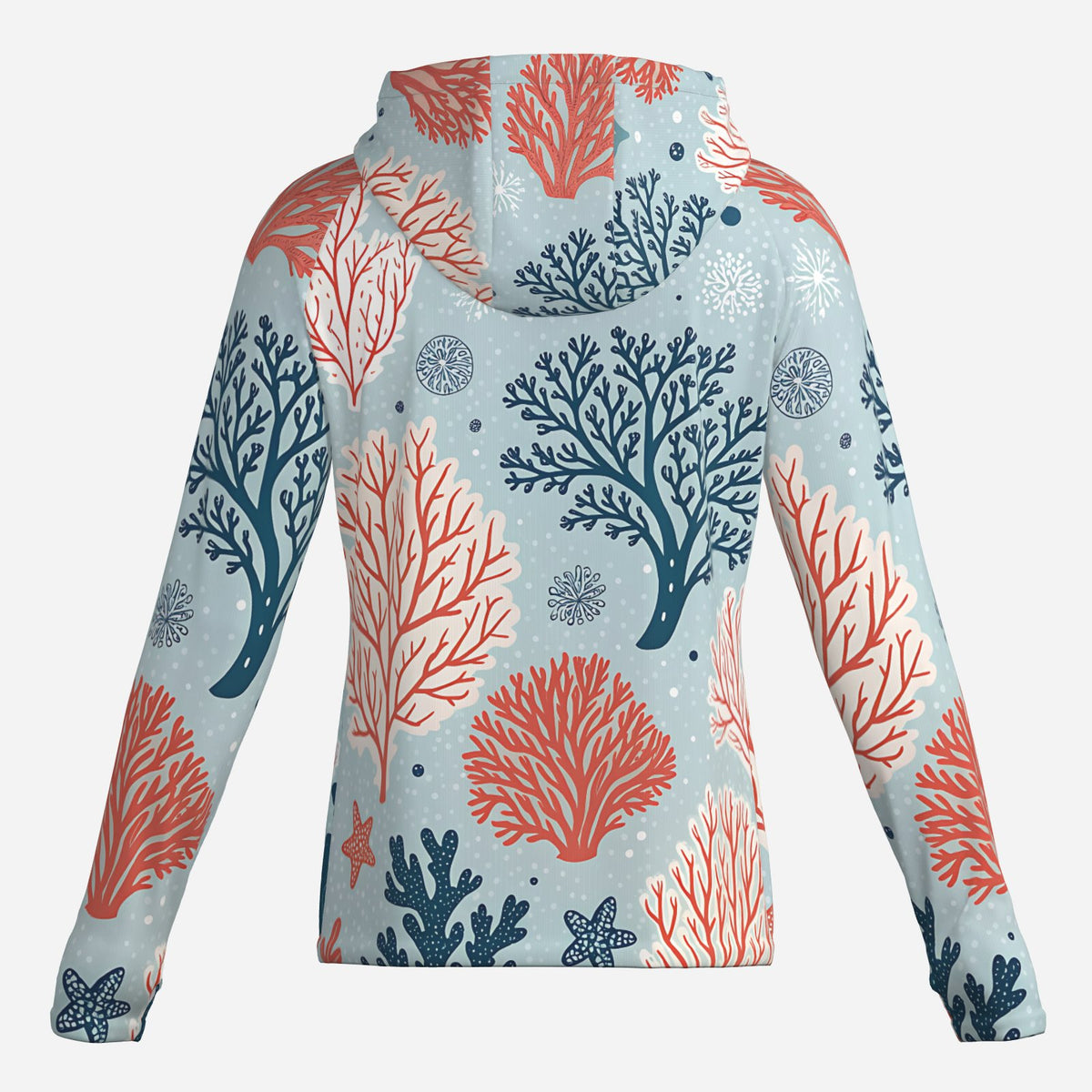 Saltline Coral Bay UPF 50+ sun hoodie back view